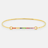 The Amalfi Wire Rainbow Bracelet